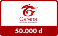 Mua thẻ Garena 50k. Thanh toán online - nhận thẻ tự động